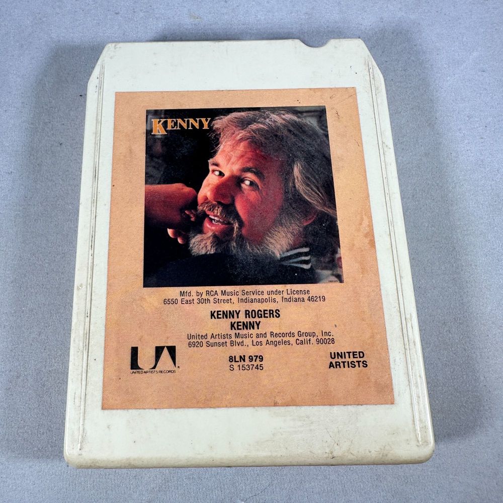 Kenny Rogers 8 Track Tape Album Kenny United Artists Records